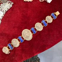 (bai year old shop) Volcanic rock lapis lazuli bracelet shot to change the price