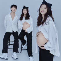 Exhibition new photo studio pregnant women couple photo clothing couple suit suit men and women Photo Simple Theme Photography clothes