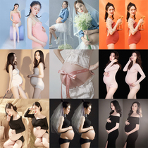 Pregnant woman photo photo costume New Photo Studio Art Photo fashion big belly Photo Photo Photo summer pregnant woman photo shoot at home