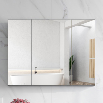 Space aluminum smart mirror cabinet Wall-mounted bathroom vanity mirror integrated cabinet Bathroom mirror shelf Bathroom mirror