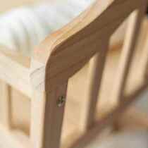 Overall solid wood pine wood baby diaper table neonatal care desk touch containing crib removable with wheels