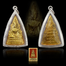 Thai Buddhas truffle real dragon lady silver 50-plus years old card success Buddhist master handmade pure silver shell with card