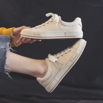 Human canvas shoes women Autumn Summer new trendy shoes ins niche retro Hong Kong style casual board shoes Joker small white shoes