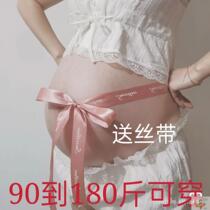 New maternity photos clothing lace dress pregnant women photography suspenders large size photo studio big belly mommy photo