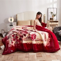 Winter thickened Raschel blanket double coral velvet warm sheets double flannel extra thick 12kg blanket