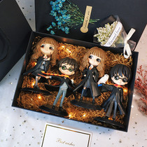 Harry Potter hand-run doll creative birthday gift peripheral doll full set Hermione Ron model decoration gift box