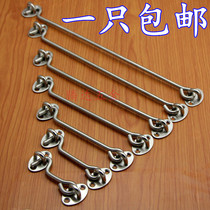 Thickened solid stainless steel wind hook old-fashioned door and window hook windbreak hook window buckle lengthened