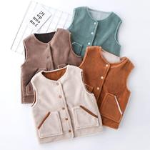 Autumn and winter new childrens vests for boys and girls