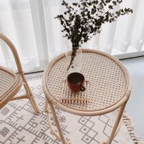 In vine tables Japanese tatami collects tea table Korean art natural vine veranda floating window of small tea table