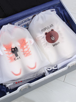 Transparent artifact oxidation shoes loading shoes bag portable travel bag dust-proof and anti-shoe storage bag travel bag