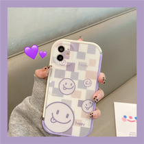 Apply Apple 13 phone shell iphone12promax Color Chessboard Grid 11 Mesh Red Ins Superfire Xsmax Couple Exploits X Xs Personality Creative Xr Brief 12