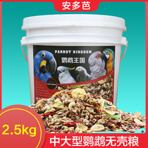Medium and large parrot shellless grain Diamond sunflower Amazon ash machine gray parrot fruit nourishing pill feed bird food