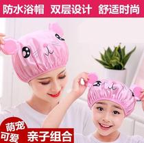 Childrens bath bag hair cap waterproof cap baby shower cap home men and women girls Children Baby not wet hair