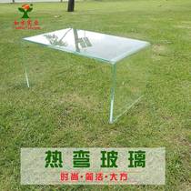 Hot curved stairs handrail steel ultra-white shaped glass custom fish tank tea several points to dish display cabinet partition