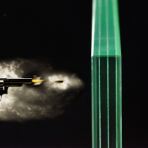 China bulletproof glass customized 25mm bank special high - thick explosion - proof doors and windows SGP cabinet villa