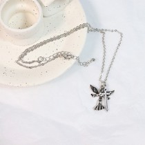  Dark angel cross sexy cool men and women retro necklace female ins hip-hop trend net red clavicle chain E77