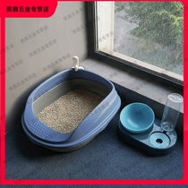 Cat litter basin full semi-enclosed cat toilet anti-splashing basin deodorant large small baby cat sandbox cat supplies