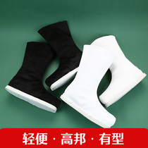 Hanfu shoes Gao Bang shoes black flat shoes Joker primary school performance shoes dance shoes boys regular thickness