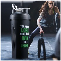 Shaking Cup fitness water cup sports plastic cup protein powder Cup mens outdoor kettle large capacity three-layer Milk Cup