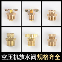 Air compressor Gas tank Small air pump Pure copper drain valve Drain drain valve Drain screw valve Drain plug valve