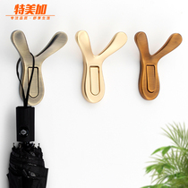 Special Meijia clothes hook wall hanging creative v-shaped hook Single hanging hook Clothing hook Clothing hook row hook wall hanging wall household