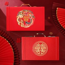 Married cai li qian box wedding gift box hand gift box tens of thousands of yuan red envelope engagement 100000 Mahr jin li cash drawer