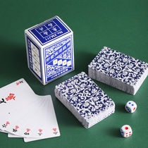 Card Mahjong 108 waterproof 136 home plastic large waterproof with red large font senior poker