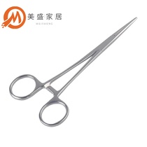 Cupping tweezers special pliers cupping fire handle tongs cotton clip tweezers 18cm stainless steel elbow straight head