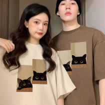Different couples dress summer season short sleeve 2023 new tide niche design superior T - shirt mens clothes