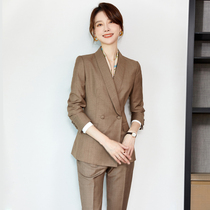 Professional Temperament Goddess Van Suit Suit Woman 2022 springtime Long sleeves high-end beauty salon workwear high-end
