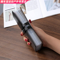 Anti-theft brush magnetic card and mens mass duo ka wei credit card business card bag custom shielding NFC clip