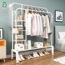 Household hangers floor-to-ceiling folding clothes rack clothing store special storage rack