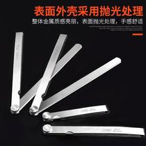 Plug ruler Stainless steel high-precision wedge plug ruler 0 01-1 0mm Plug gauge gap ruler Adjustment valve gap plug ruler