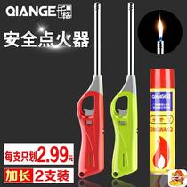 Thousand grid ignition gun electronic igniter gas stove natural gas kitchen extended pulse long mouth lighter open fire