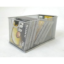 Home iron net art disc box creative CD shelf large capacity desktop DVD box disc storage rack box disc rack