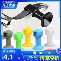 Silicone door suction door suction door handle Anti-punch toilet door stall obstructer wall suction glass door bumper rubber door