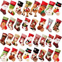 Christmas Fashion Gift Socks Bag Small Gift Accessories Hanging Accessories Seniors Snowman Elk Socks Creative Pendulum Christmas Tree