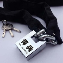 Bold iron chain lock extended belt chain lock anti-theft lock electric car lock mountain bike chain lock glass door lock