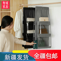 Xinjiang bag storage hanging bag wall hanging dustproof household wardrobe clothes kitchen dormitory storage bag hanging bag