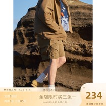  EviStub 21SS Japanese fabric retro two-color functional outdoor double folding trousers Cityboy shorts