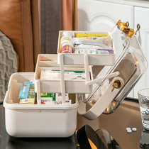 Medicine Box Home Dress Home Large Capacity Student Dormitory Emergency Medical Kit Portable Multilayer Containing Medicine Box Large Number