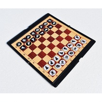 Chess foldable magnetic small chessboard Portable wallet Chessboard travel mini pocket Chessboard chess piece set