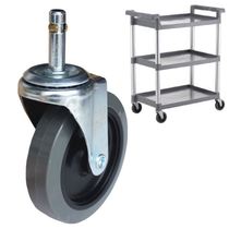Silent wear-resistant casters plug rods dining car wheels rubber wheels dining car universal wheels hotel dining car bowl wheels