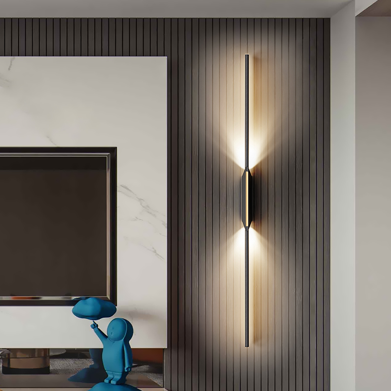 壁ランプライト高級リビングルームのテレビの壁の背景の壁ランプ 2023 新しいモダンなシンプルなミニマリストロングホテルグリルランプ