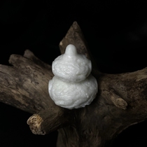 Xian Special Produce Blue Fields Jade Jade Gourd handlebar Hand Carved hand sculpted Fu Luou Natural live jade Terracotta Warriors in the same section