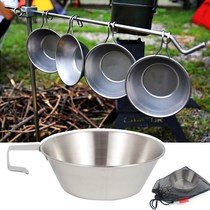  Xue La bowl Xue La cup Kerman outdoor camping stainless steel multi-purpose cup picnic tableware Coffee cup folding and portable