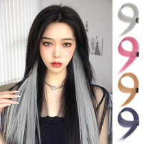 Hanging ear dye hair coloring piece wig piece female pick dye long hair without marks hair extension color patch one piece imitation hair wig strip