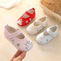 2021 Spring and Autumn New Baby Shoes Girls Boys Hanfu Embroidered Shoes Old Beijing Cloth Shoes Chinese Style New Year Shoes