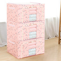 Three-piece clothes storage box Oxford cloth spinning wardrobe finishing box quilt storage box foldable cloth bag