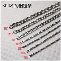 304 stainless steel chain size stainless steel chain listing chain key chain bag chain jewelry necklace chain